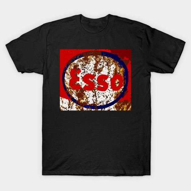 ESSO EXXON VINTAGE GRAPHIC ADVERTISEMENT AD SIGN T-Shirt by Overthetopsm